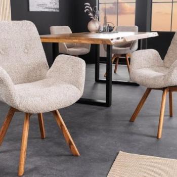 BALTIC bézs tölgyfa forgószék kép