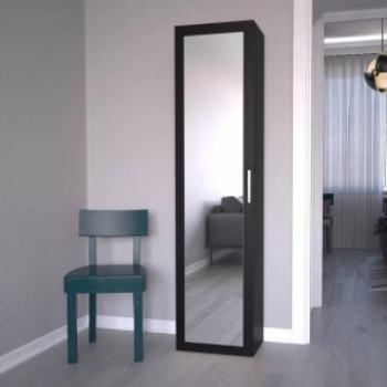 Baltrum Duo tükrös szekrény, 50x180x35 cm, fekete kép