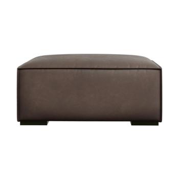 Barna bőr lábtartó Madame – Windsor & Co Sofas kép