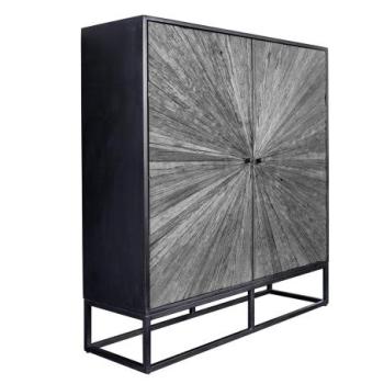 BARRACUDA szürke mangófa tikfa tálalószekrény kép