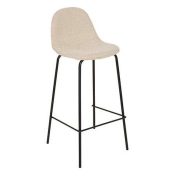Bárszék szövet - fém, 73 cm krém, fekete - VLADO kép