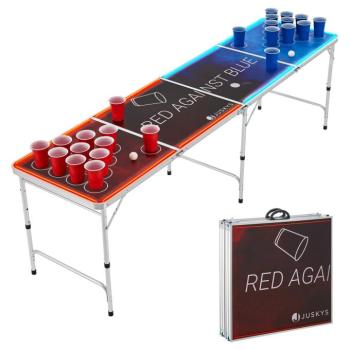 Beer Pong asztal Red vs. Blue LED-del kép