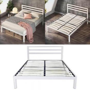 Bella fém ágykeret 160x200, fehér kép