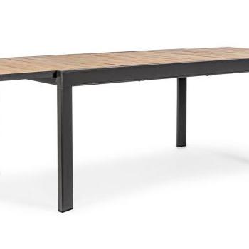 BELMAR szürke bővíthető kerti étkezőasztal 160-240cm kép