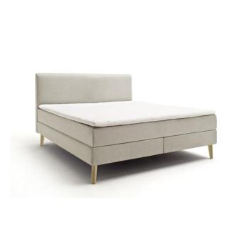 Bézs boxspring ágy 160x200 cm Greta – Meise Möbel kép