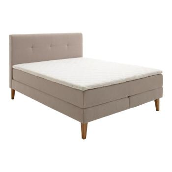 Bézs boxspring ágy 160x200 cm Stockholm – Meise Möbel kép