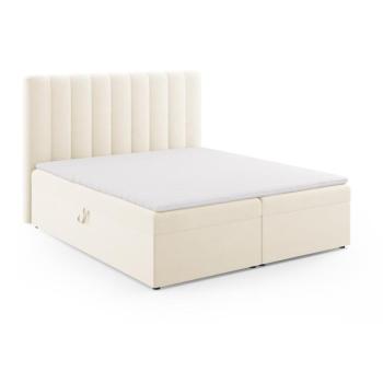 Bézs boxspring ágy tárolóhellyel 180x200 cm Gina – Milo Casa kép