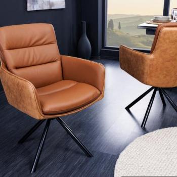 BIG GEORGE barna mikroszálas-bőr szék kép