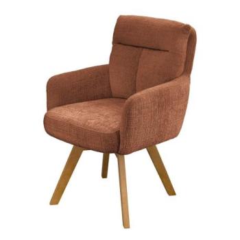 BIG GEORGE barna polyester zsenília forgószék kép