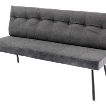 BIG GEORGE fekete szövet ülőpad kép