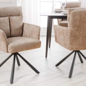 BIG GEORGE pezsgőszürke szövet forgószék kép