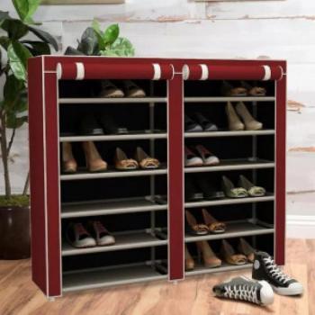 BigHome Perfect Shoe Cabinet - mobil cipőszekrény - bordó kép