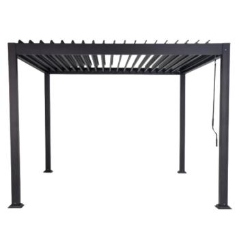 Bioklimatikus pergola, antracit, 3x3 m, ZIA kép