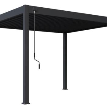 Bioklimatikus pergola INTRO NEO 3,6x3 m, alumínium és acél - szabadon álló kép