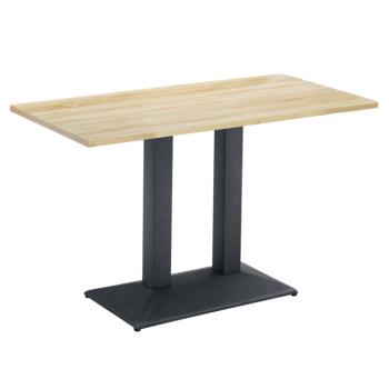 Bisztró asztal, tölgy sonoma/fekete, 120x60 cm, RINALDO TYP 2 kép