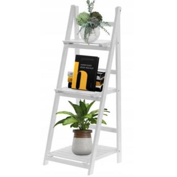 Bordás polc fehér színben kép