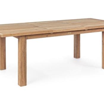 BOUNTY 8 személyes barna teakfa bővíthető kerti étkezőasztal 160-220cm kép