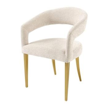 BOUTIQUE bézs szövet szék kép