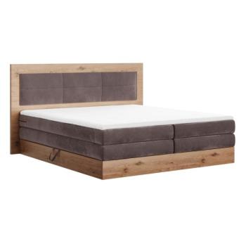 Boxspring ágy 160x200, barna, RENIZE NEW kép