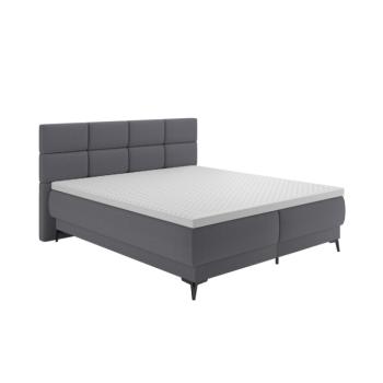 Boxspring ágy, 160x200, szürke, OPTIMA B kép