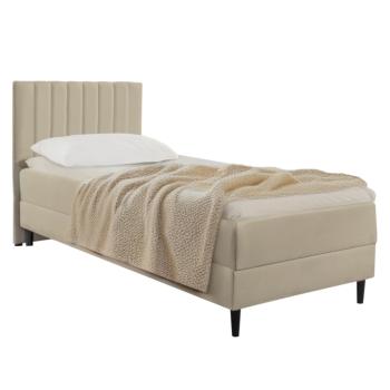 Boxspring ágy, 80x200, bézs, VALENCI kép