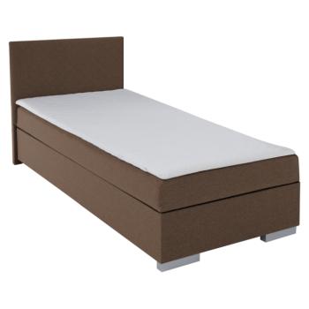 Boxspring ágy, egyszemélyes, barna, 90x200, univerzális, ADARA kép