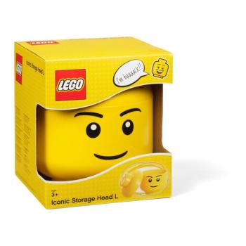 Boy minifigura fejformájú tároló, ⌀ 16,3 cm - LEGO® kép