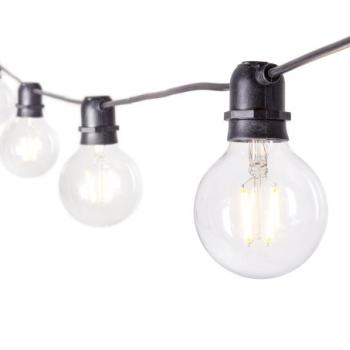 BRIGHT átlátszó üveg kültéri lámpa 8cm kép