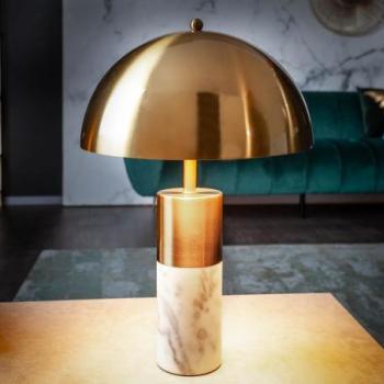 BURLESQUE arany márvány asztali lámpa kép