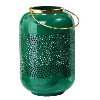 CANDLELIGHT arany zöld lámpás 30cm kép