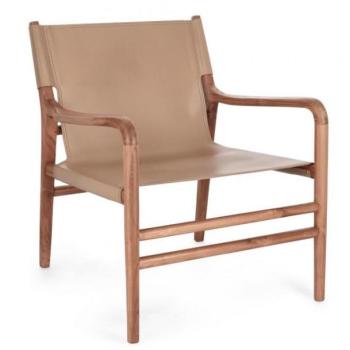 CAROLINE Bézs Teakfa Szék kép