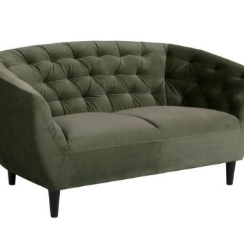 Chesterfield kanapé Oakland 315, Sötétzöld, 78x150x84cm, Lábak: Fa,Eukaliptusz, Kaucsuk kép