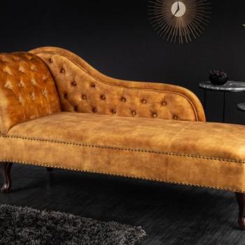 CHESTERFIELD sárga bársony heverő kép