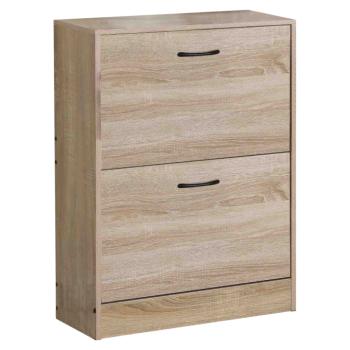 Cipőtároló, 2 soros, tölgy, BOTNIX kép