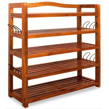 Cipőtartó tömör akácfából 75 × 26 × 82 cm kép