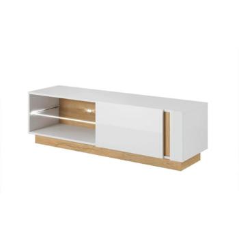 CITY fehér és barna mdf tv szekrény 138cm kép