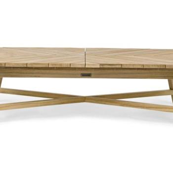 COACHELLA barna teakfa kerti dohányzóasztal 120cm kép