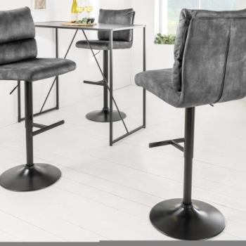 COMFORT szürke mikroszálas bárszék kép