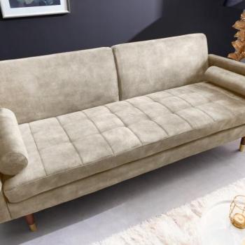 COUTURE pezsgőszínű szövet kanapé 195cm kép