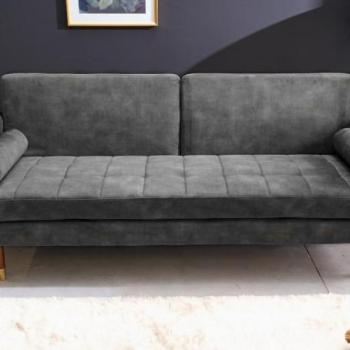 COUTURE szürke velúr dívány 195cm kép