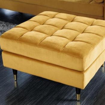 COZY VELVET mustársárga lábtartó 80cm kép
