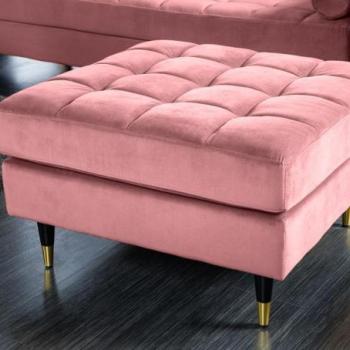 COZY VELVET rózsaszín lábtartó 80cm kép