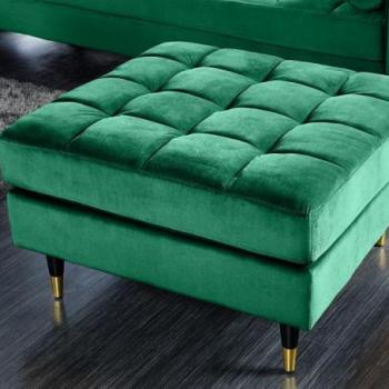 COZY VELVET zöld lábtartó 80cm kép