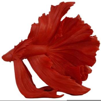 CROWNTAIL piros 3d hal dekoráció 65cm kép