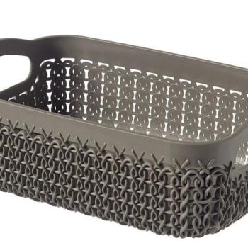 CURVER Polyrattan kosár KNIT A6 barna kép