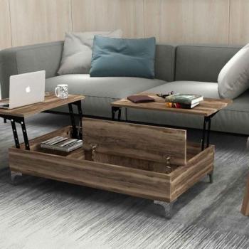 Design dohányzóasztal Achelle 121 cm dió utánzata kép