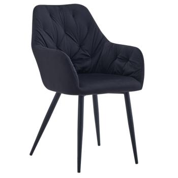 Design fotel, fekete Velvet szövet, VERIO NEW kép