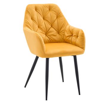 Design fotel, sárga Velvet szövet, VERIO NEW kép