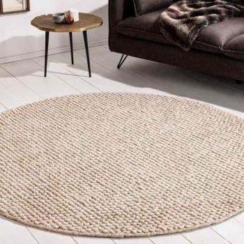 Design kerek szőnyeg Arabella 150 cm bézs kép
