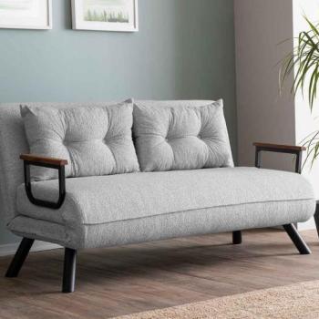 Design összecsukható kanapé Hilarius II 133 cm szürke kép
